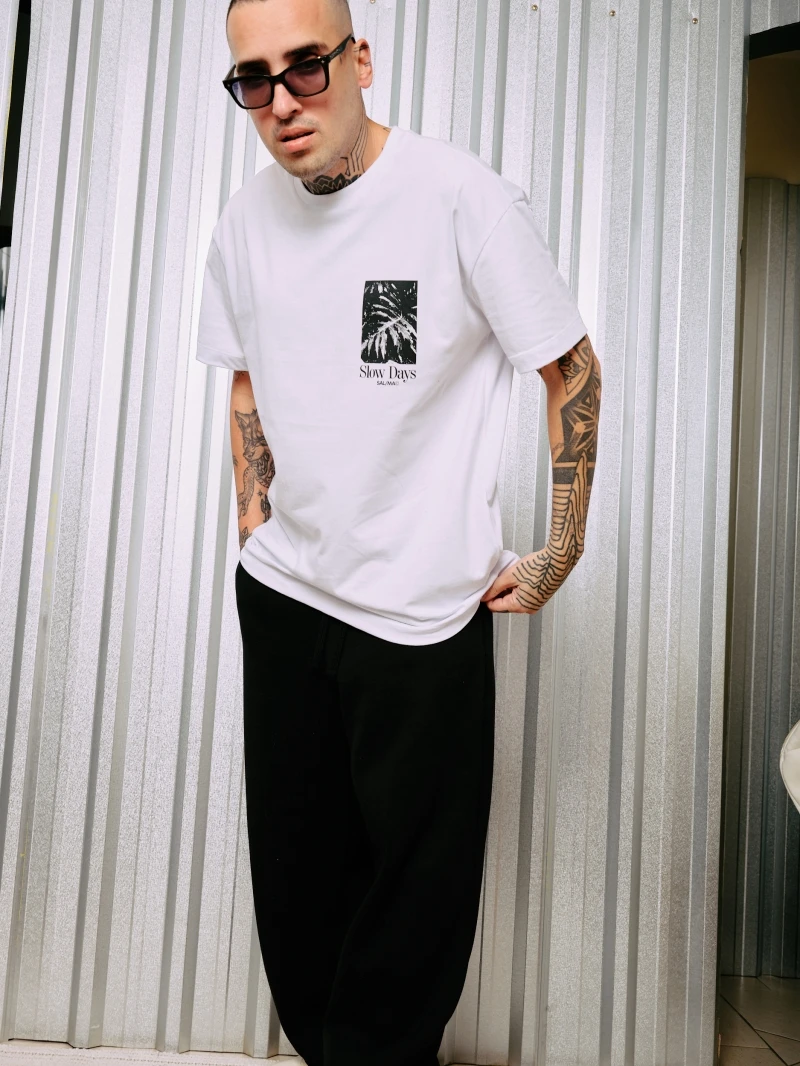 Salma - TShirt Classic Fit Slow Branco - SALTSHIRT4BRA