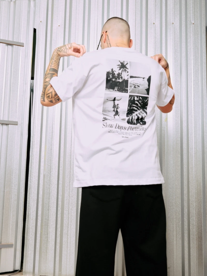 Salma - TShirt Classic Fit Slow Branco - SALTSHIRT4BRA