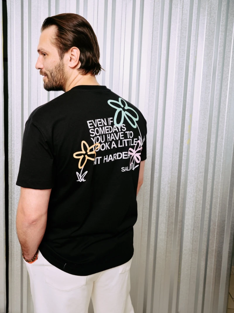 Salma - TShirt Classic Fit Bette Days Black - SALTSHIRT5PRE