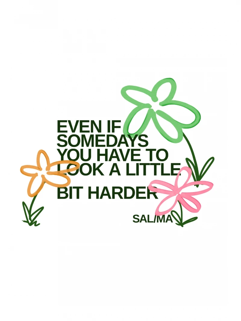 Salma - TShirt Classic Fit Better Days Branco - SALTSHIRT5BRA