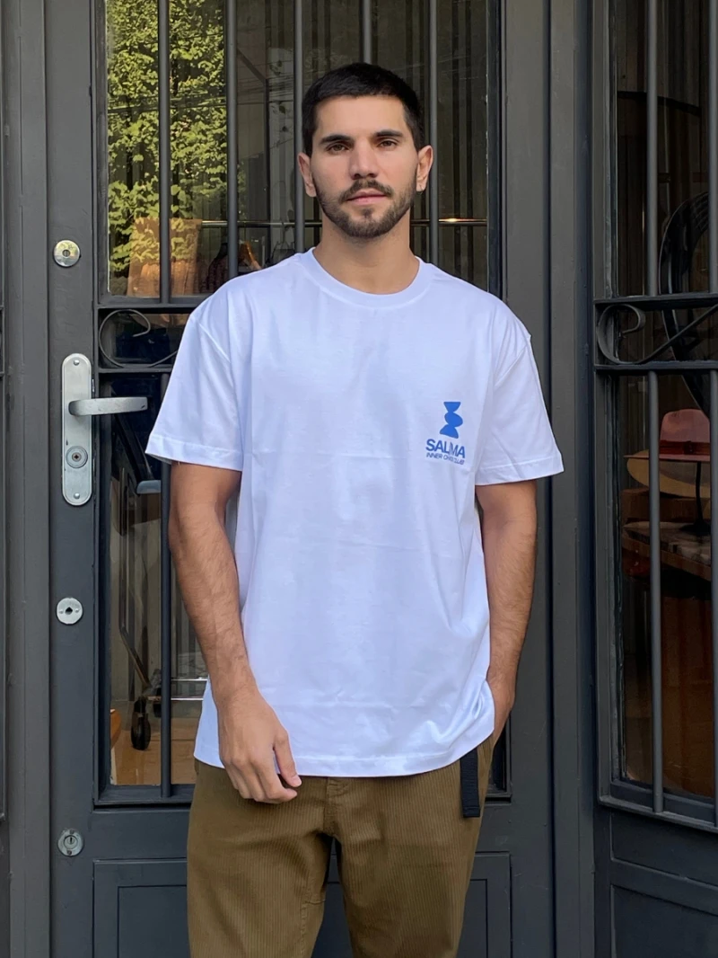 Salma - TShirt Classic Fit Namastay Branco - SALTSHIRT7BRA