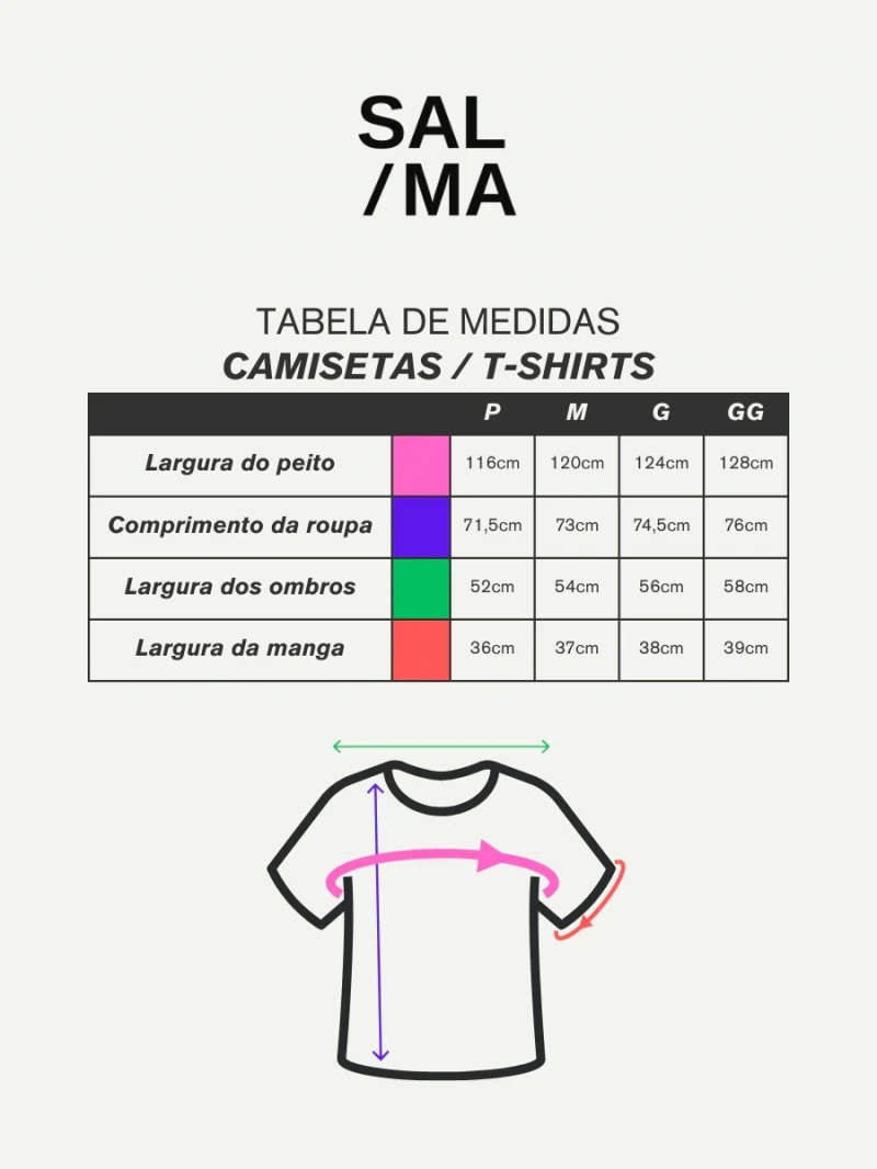 Salma - TShirt Classic Fit To Viajando Preto - SALTSHIRT8PRE