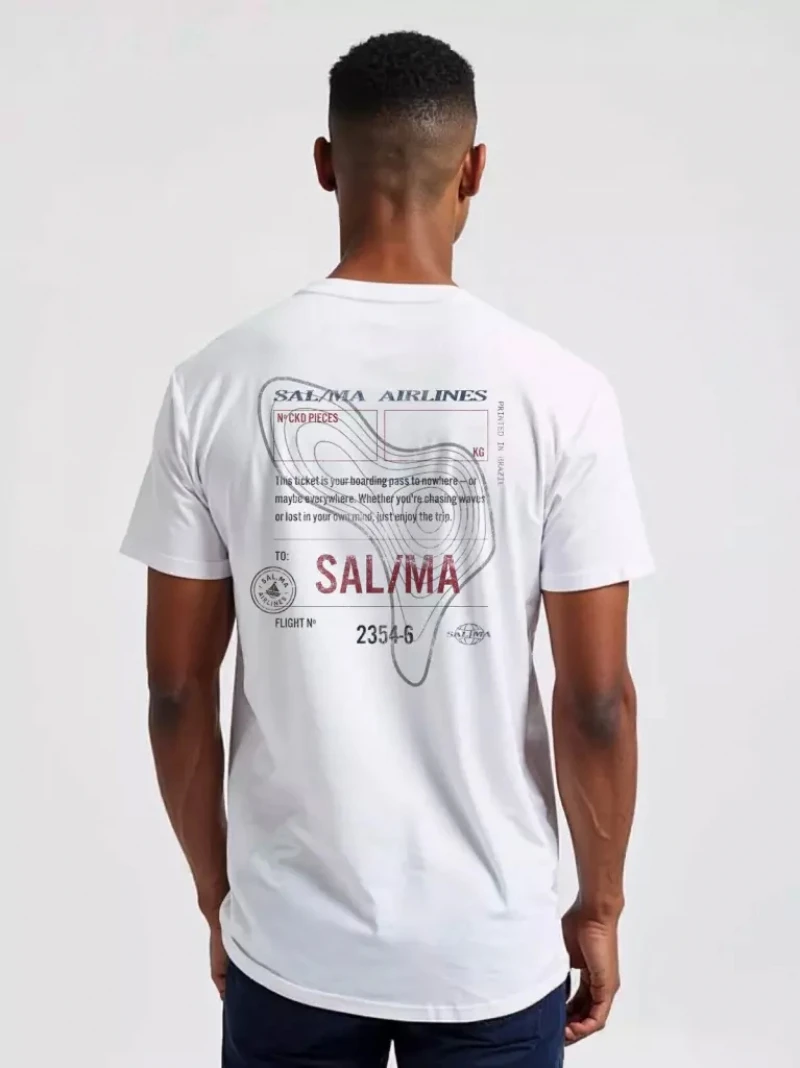 Salma - TShirt Classic Fit To Viajando Branco - SALTSHIRT8BRA