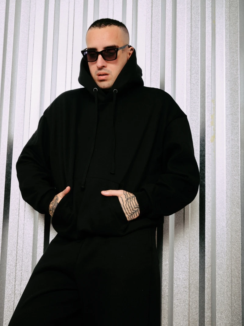 Salma - Black Kangaroo Jacket/Blouse - SALMOL2PRE