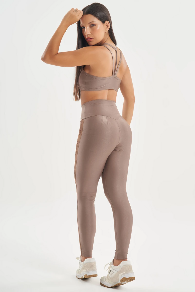 Lets Gym - Top Shades Castanho - 2730CT