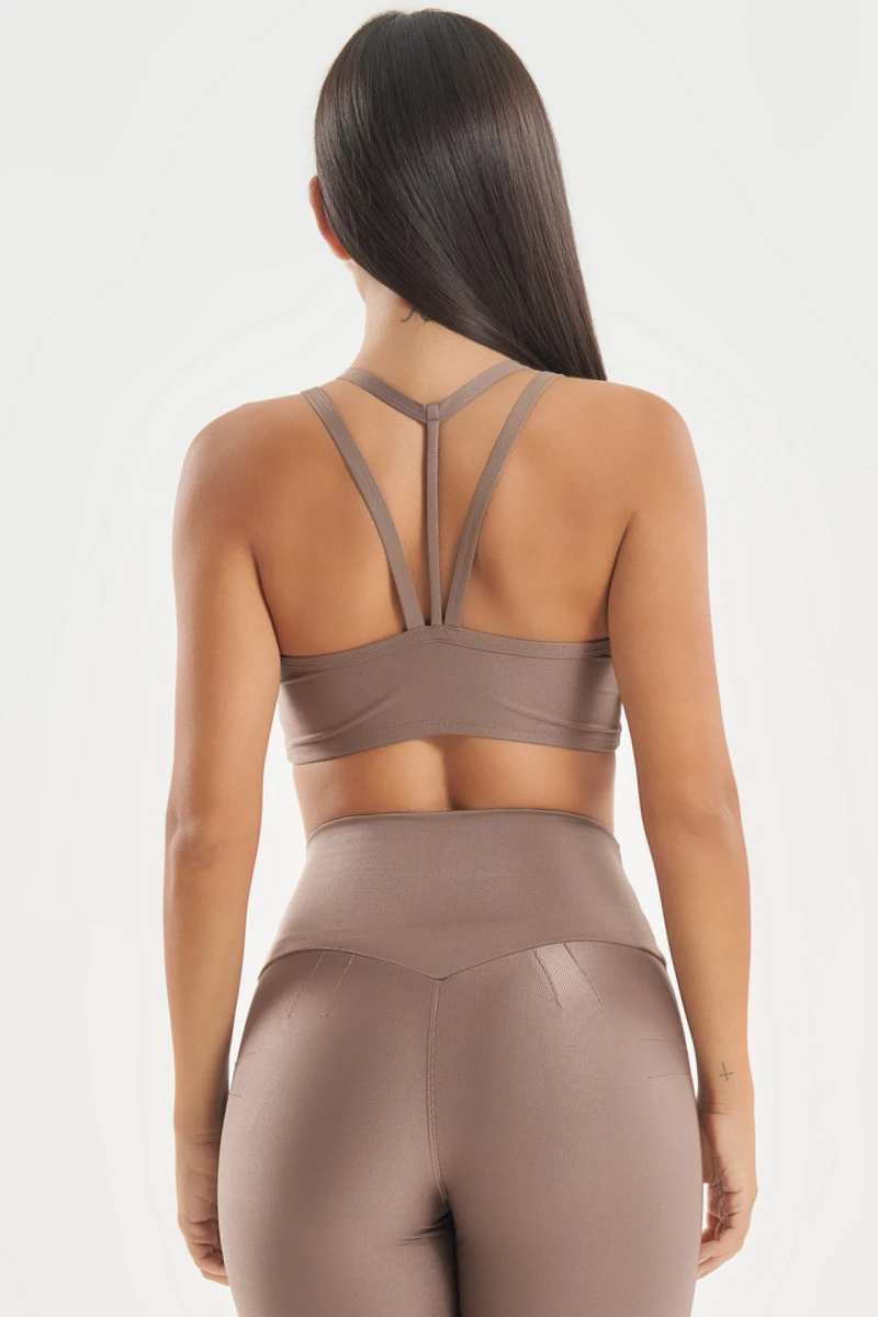 Lets Gym - Top Shades Castanho - 2730CT