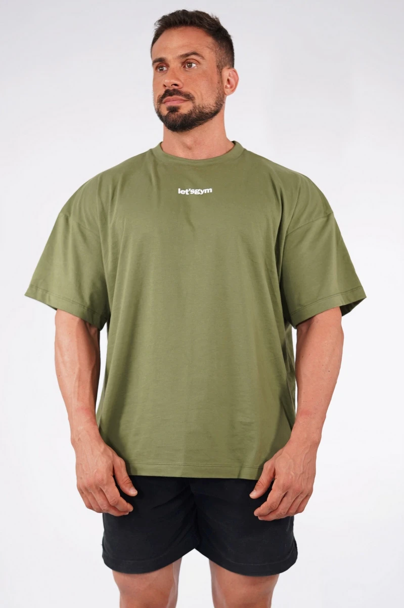 Lets Gym - Camiseta Oversized Another Verde Militar - 2752VDM