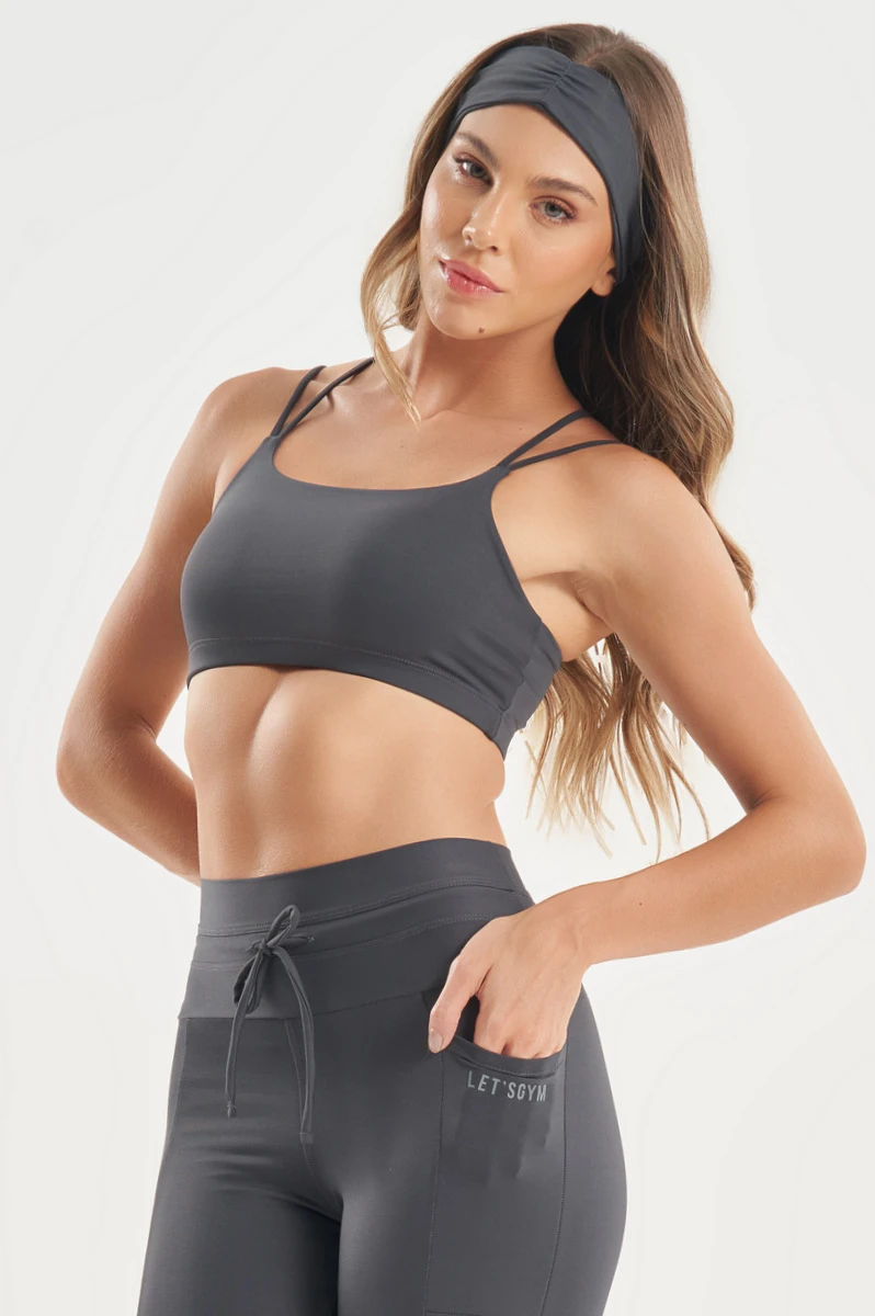 Lets Gym - Top Soft Balance Grafite - 2766GF