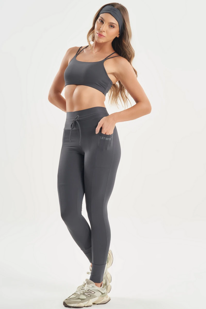 Lets Gym - Top Soft Balance Grafite - 2766GF