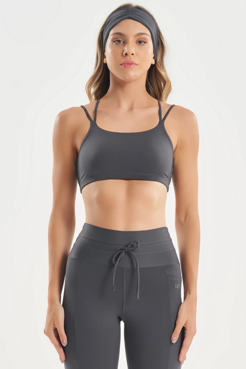 Lets Gym - Top Soft Balance Grafite - 2766GF