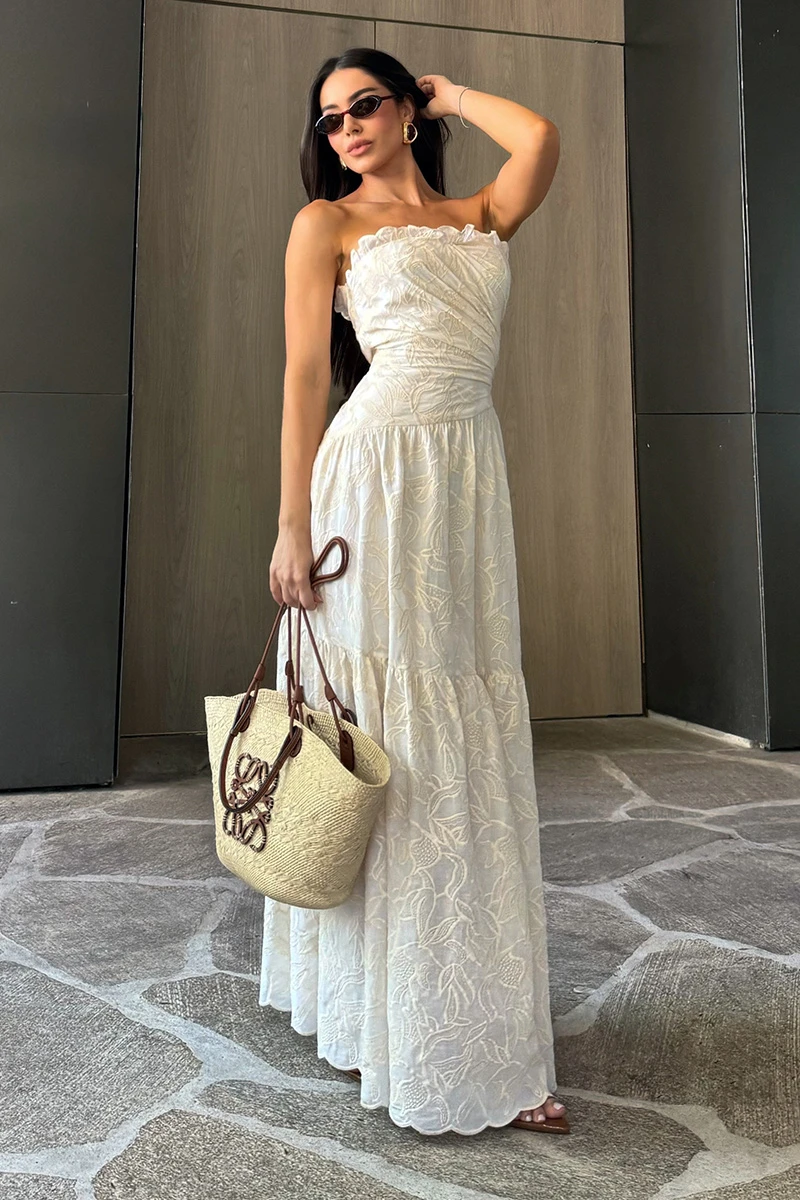 Dot Clothing - Dress Dot Clothing Sophia Laise TQC Off White - 2901OFF