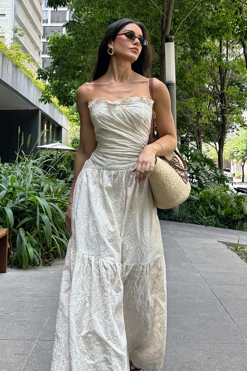 Dot Clothing - Dress Dot Clothing Sophia Laise TQC Off White - 2901OFF