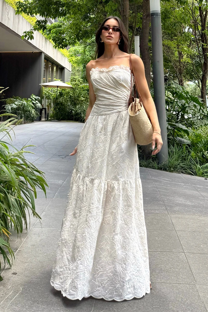 Dot Clothing - Dress Dot Clothing Sophia Laise TQC Off White - 2901OFF