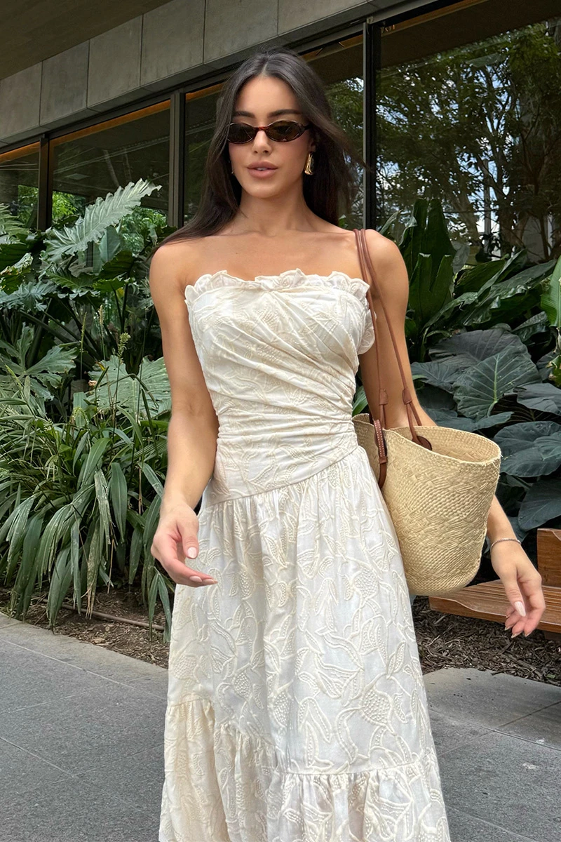 Dot Clothing - Dress Dot Clothing Sophia Laise TQC Off White - 2901OFF