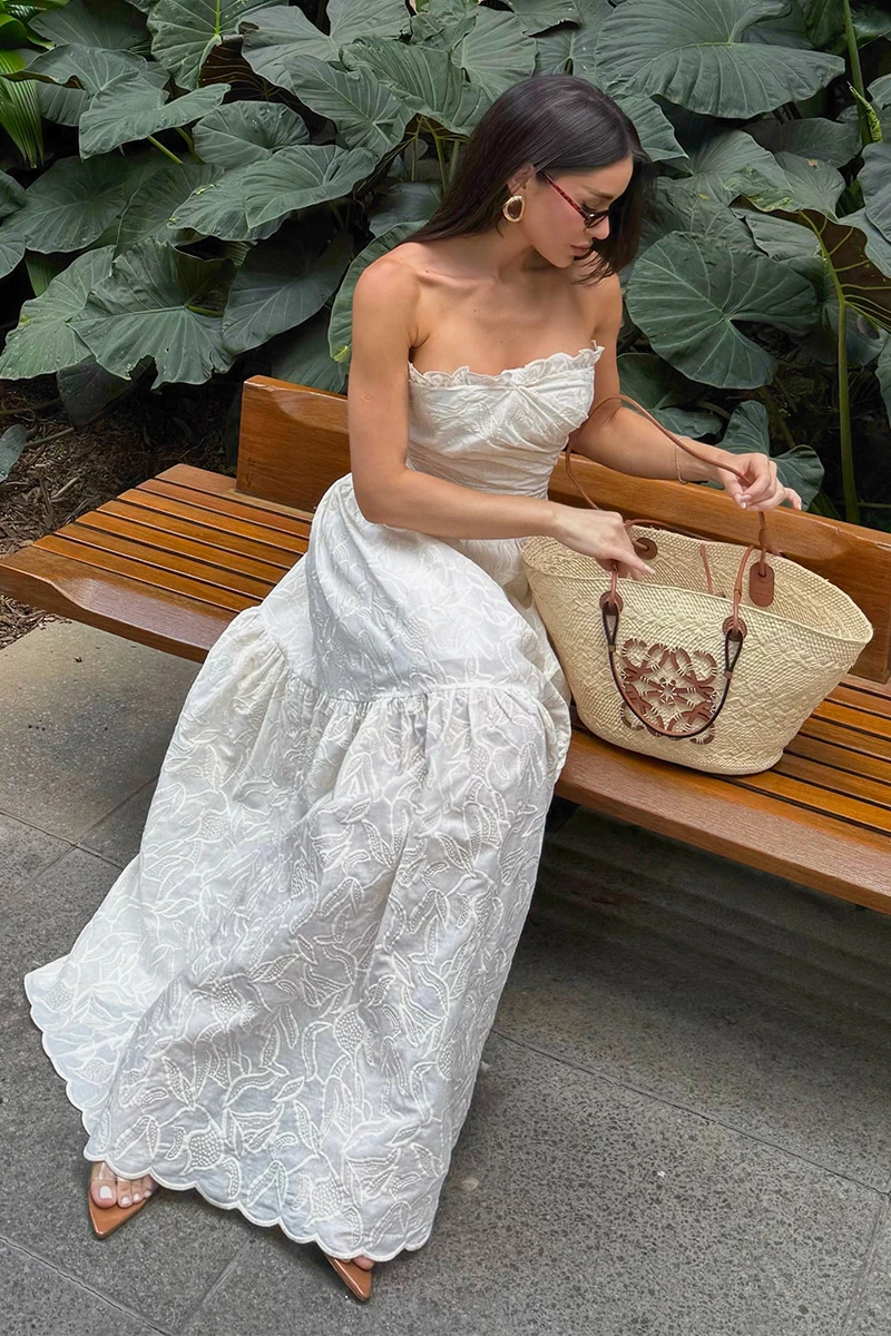 Dot Clothing - Dress Dot Clothing Sophia Laise TQC Off White - 2901OFF