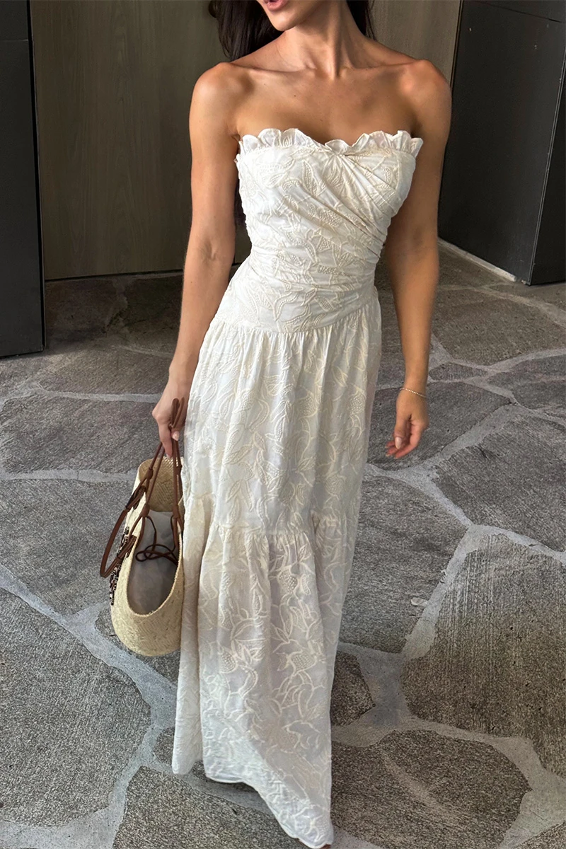 Dot Clothing - Dress Dot Clothing Sophia Laise TQC Off White - 2901OFF