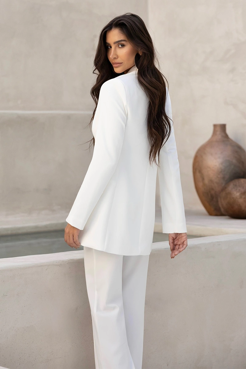 Dot Clothing - Blazer Dot Clothing Evie Alfaiataria Off White - 2798OFF