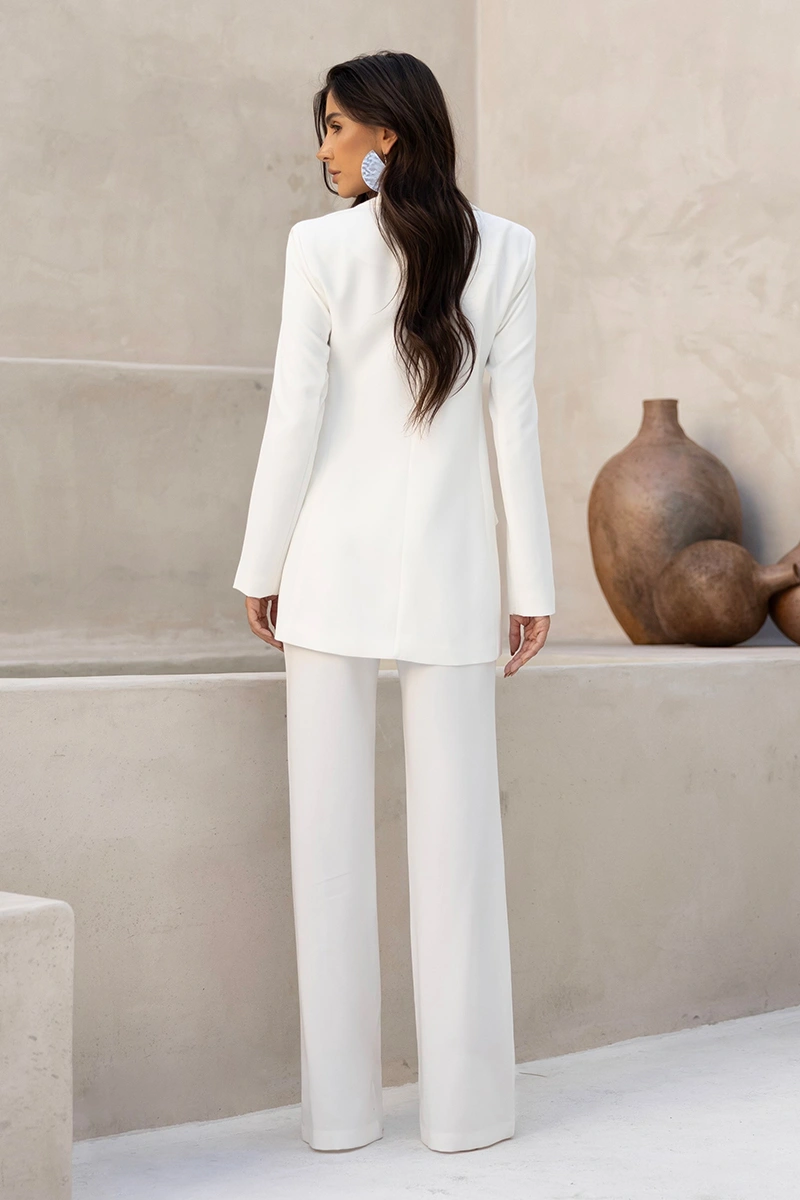 Dot Clothing - Blazer Dot Clothing Evie Alfaiataria Off White - 2798OFF