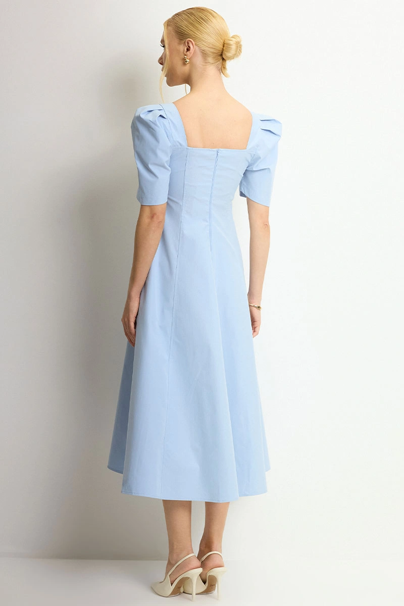 Miss Misses - Vestido Midi Dafny Azul - 54724002