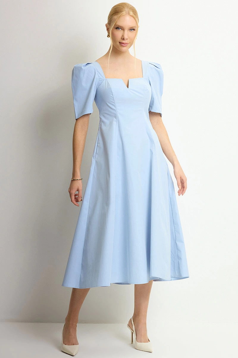 Miss Misses - Vestido Midi Dafny Azul - 54724002