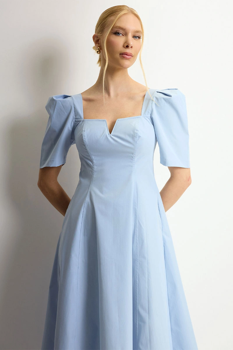 Miss Misses - Vestido Midi Dafny Azul - 54724002