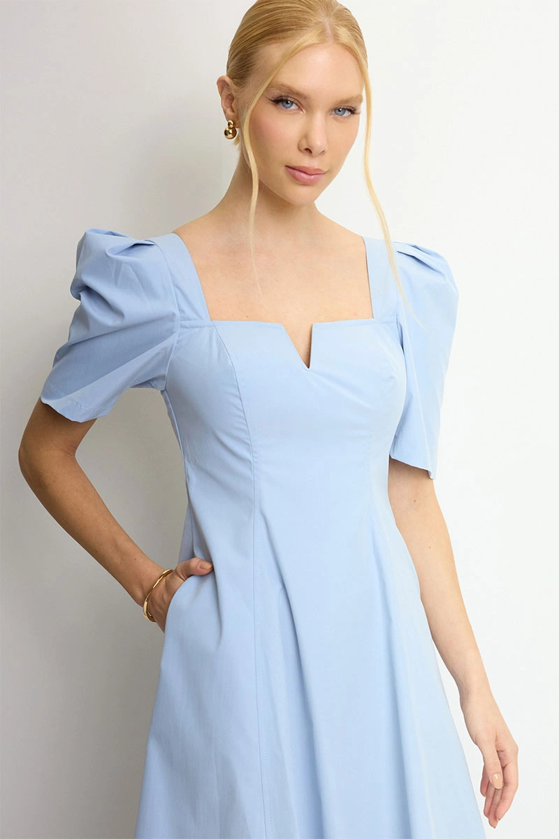 Miss Misses - Vestido Midi Dafny Azul - 54724002