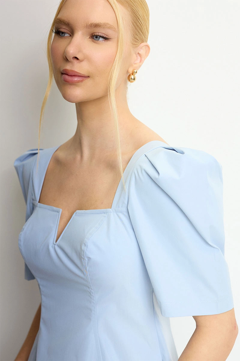 Miss Misses - Vestido Midi Dafny Azul - 54724002