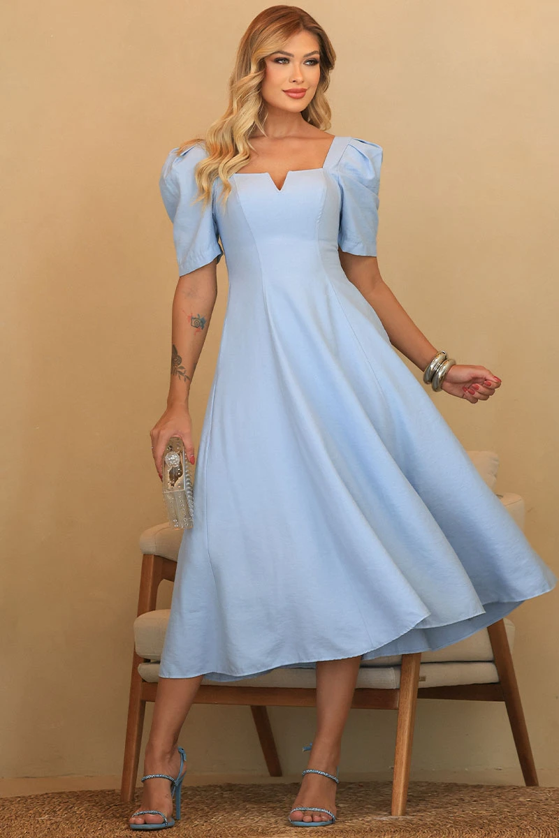 Miss Misses - Vestido Dafny Azul - 54724002