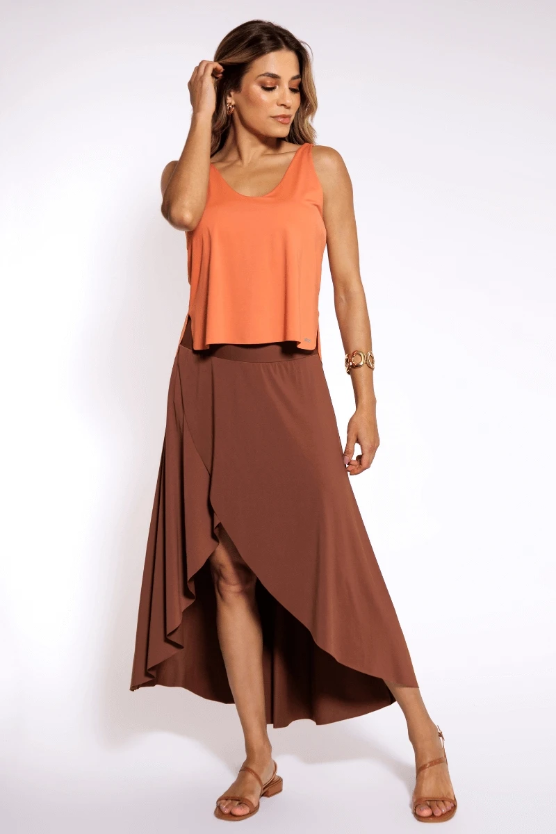 Trilha Verão - Shorts Saia Longa Juliana UV. - R5800