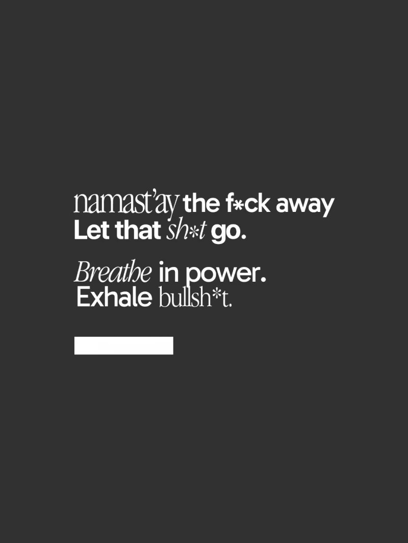 Salma - TShirt Classic Fit Namastay Preto - SALTSHIRT7PRE