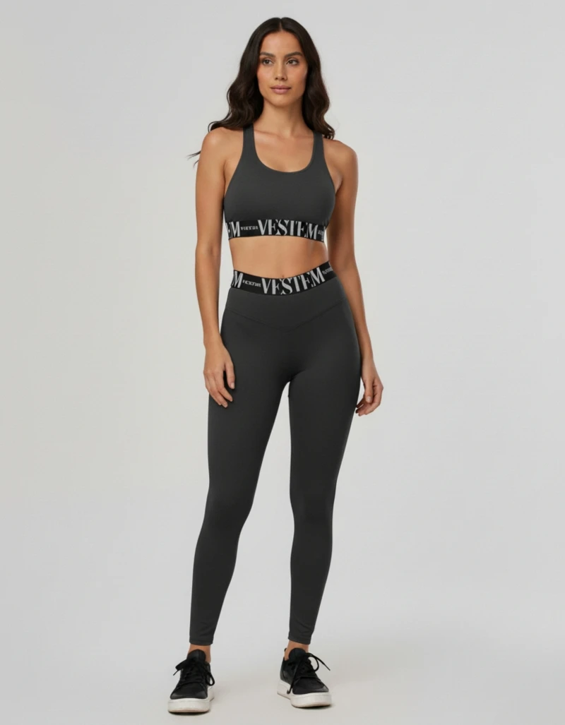 Vestem - Legging and Top Set Luciana Gray Carbox - CJ207.C0437