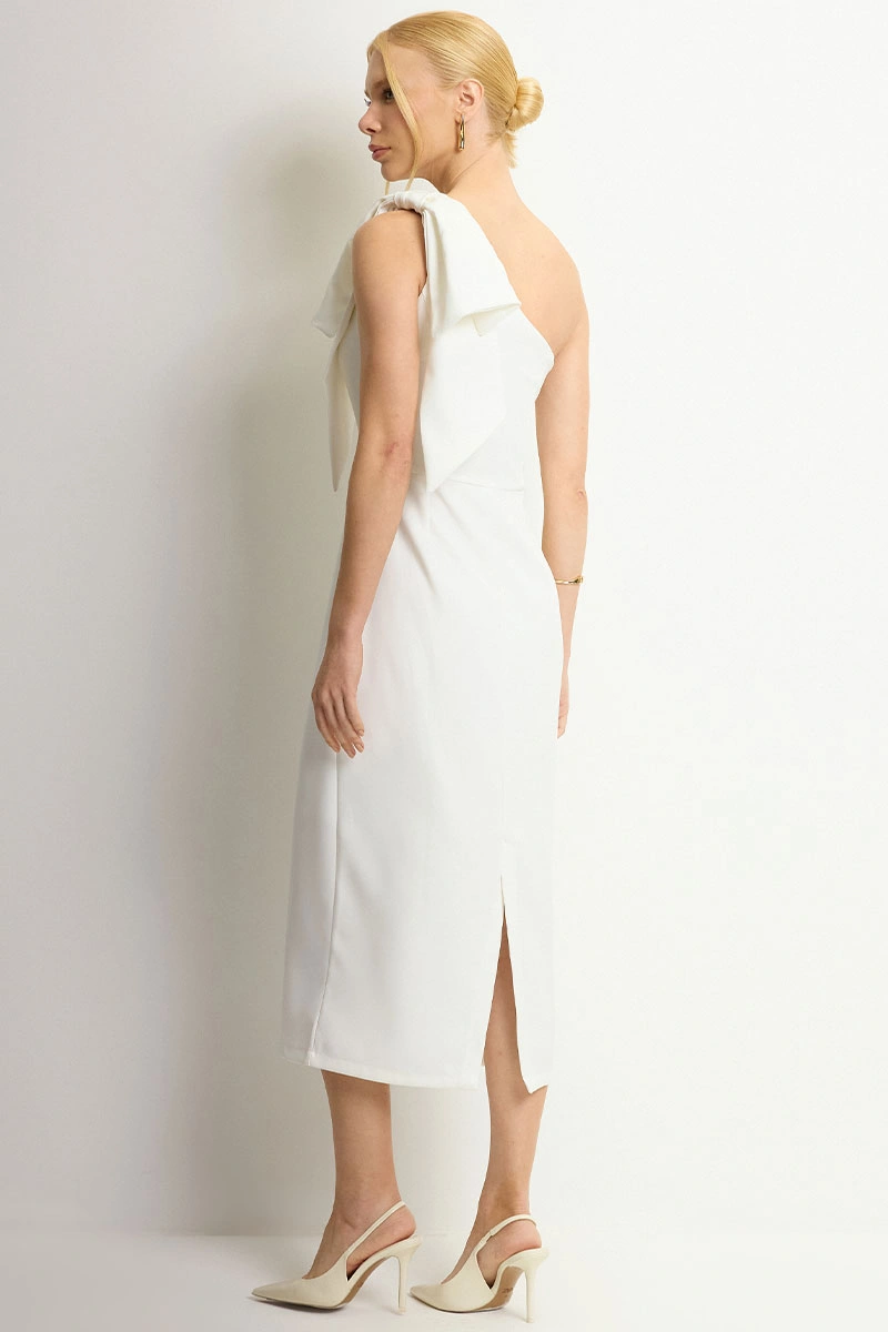 Miss Misses - Vestido Midi Samanta Off White - 54729030