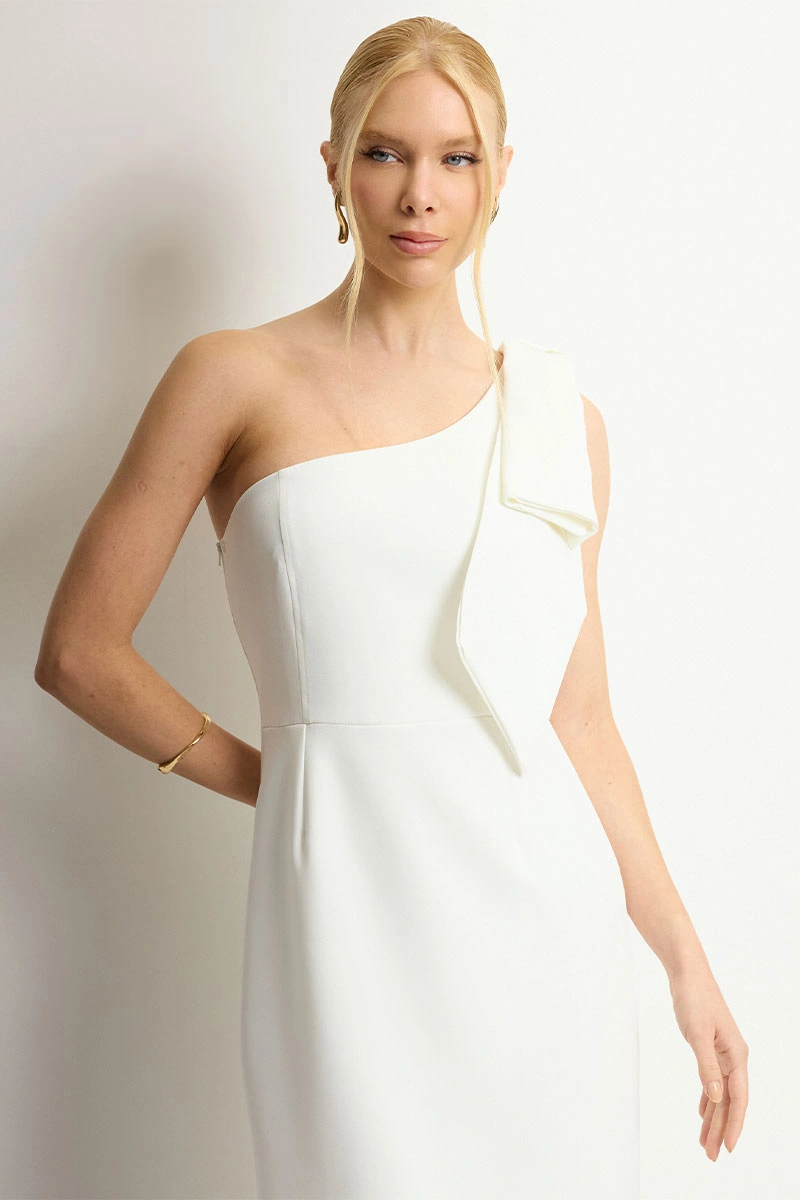 Miss Misses - Vestido Midi Samanta Off White - 54729030