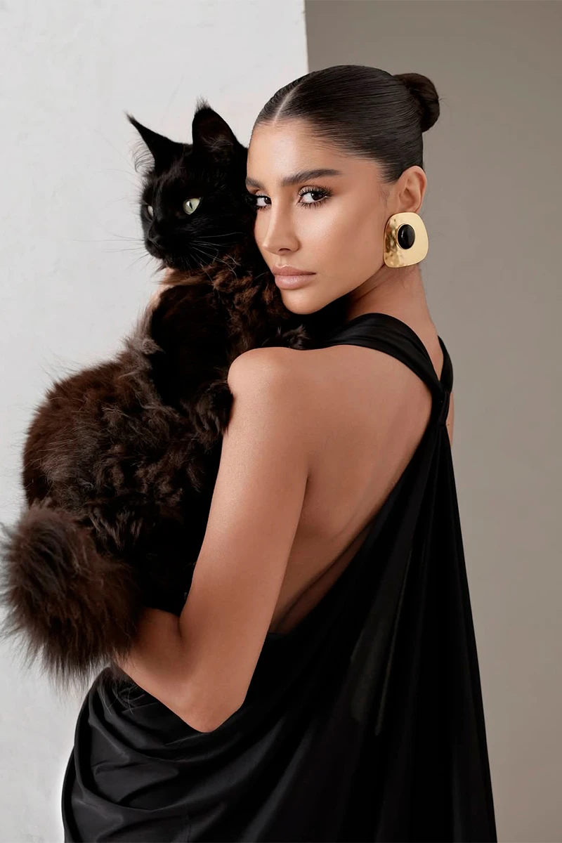 Dot Clothing - Vestido Dot Clothing Longo Aline Preto - 2925PRETO