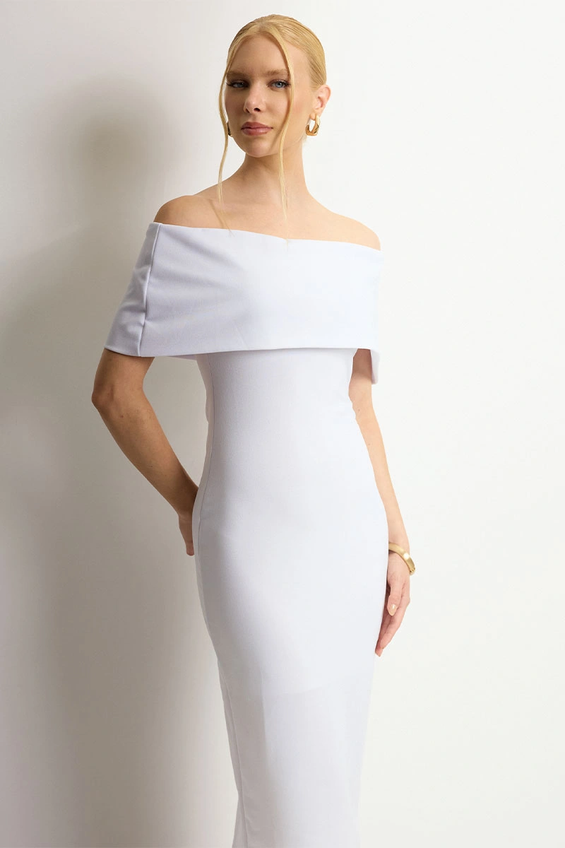 Miss Misses - Vestido Ayla Midi Branco - 54734005