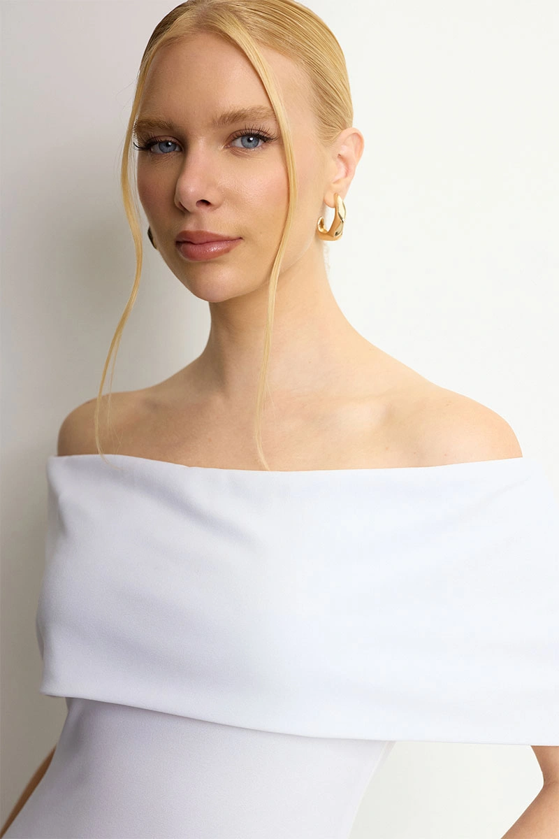 Miss Misses - Vestido Ayla Midi Branco - 54734005