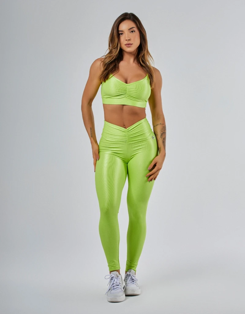 Vestem - Conjunto Legging Fuso e Top Cyber Verde Neon - CJ229.PE.C0041