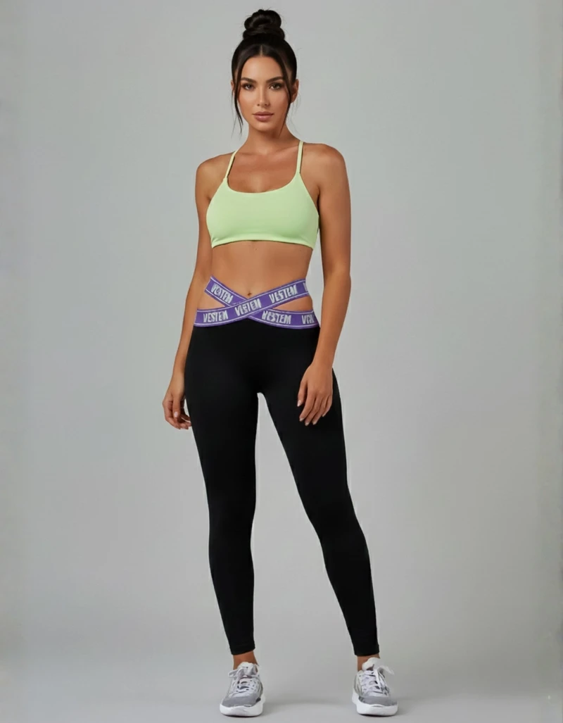 Vestem - Mint Green Leggings and Top Park Set - CJ302.BF.C0280