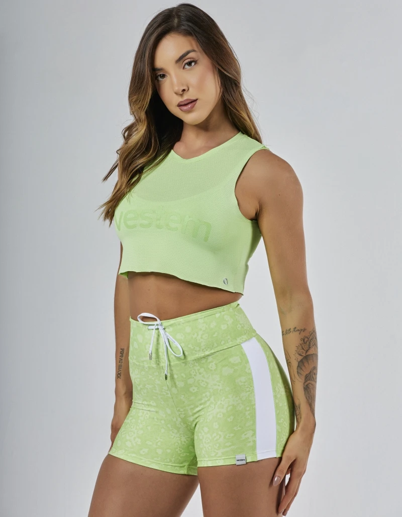 Vestem - Set Shorts, Tank Shirt and Top Bass Jaguar Menta - CJ307.BF.E1307.I25