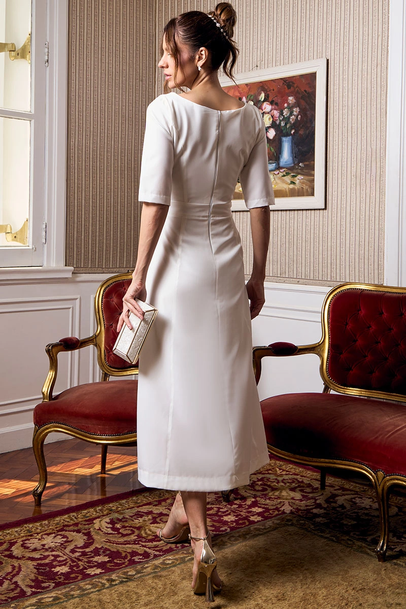 Miss Misses - Vestido Hebe Off White - 54704030