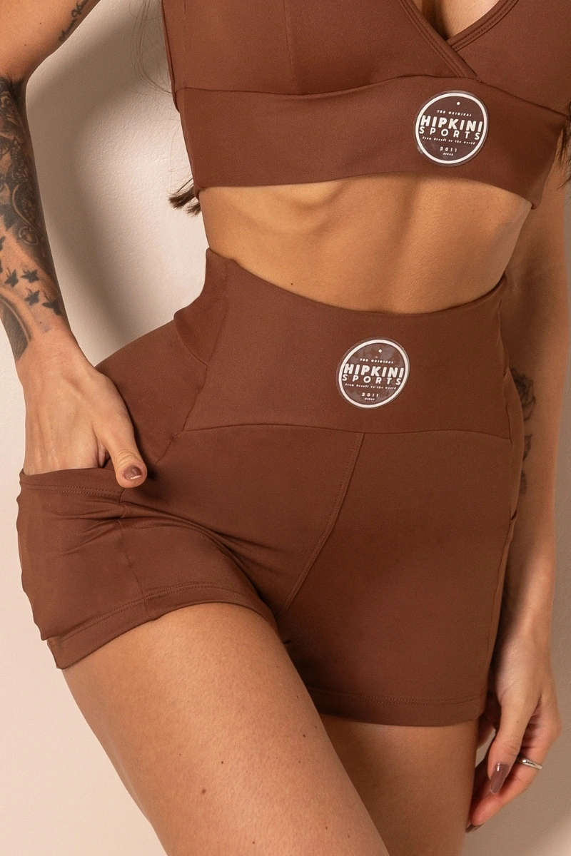 Hipkini - Shorts Fitness Style Yourself Caramel Coffee - 33331536
