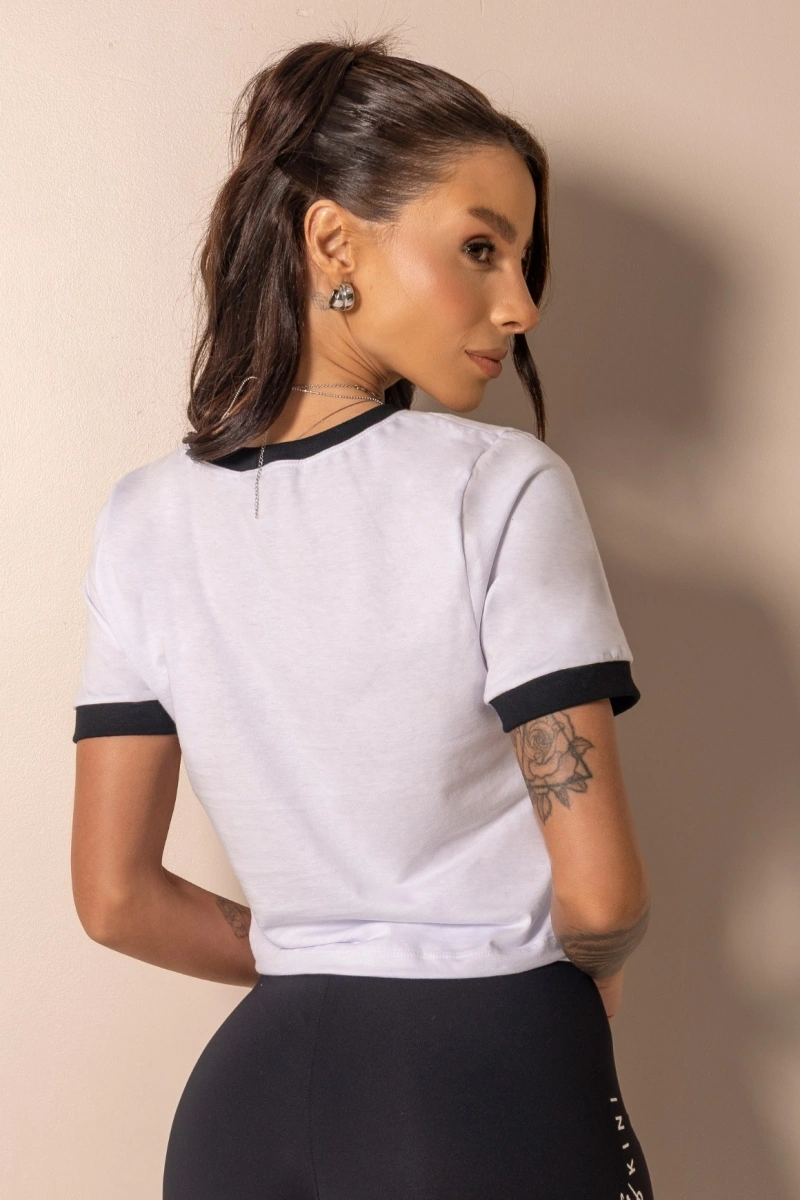 Hipkini - Shirt Cropped Fitness Style Yourself White - 33331405