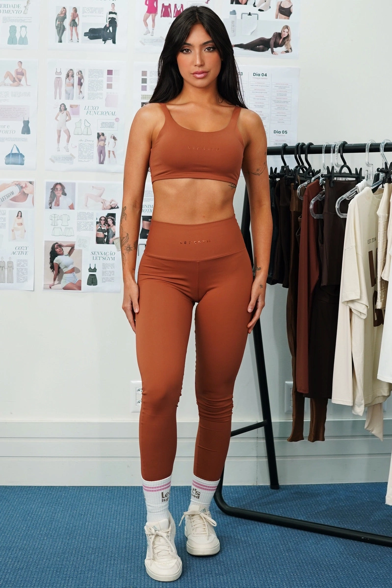 Lets Gym - Basic Colors Macchiato Legging - 2907MC