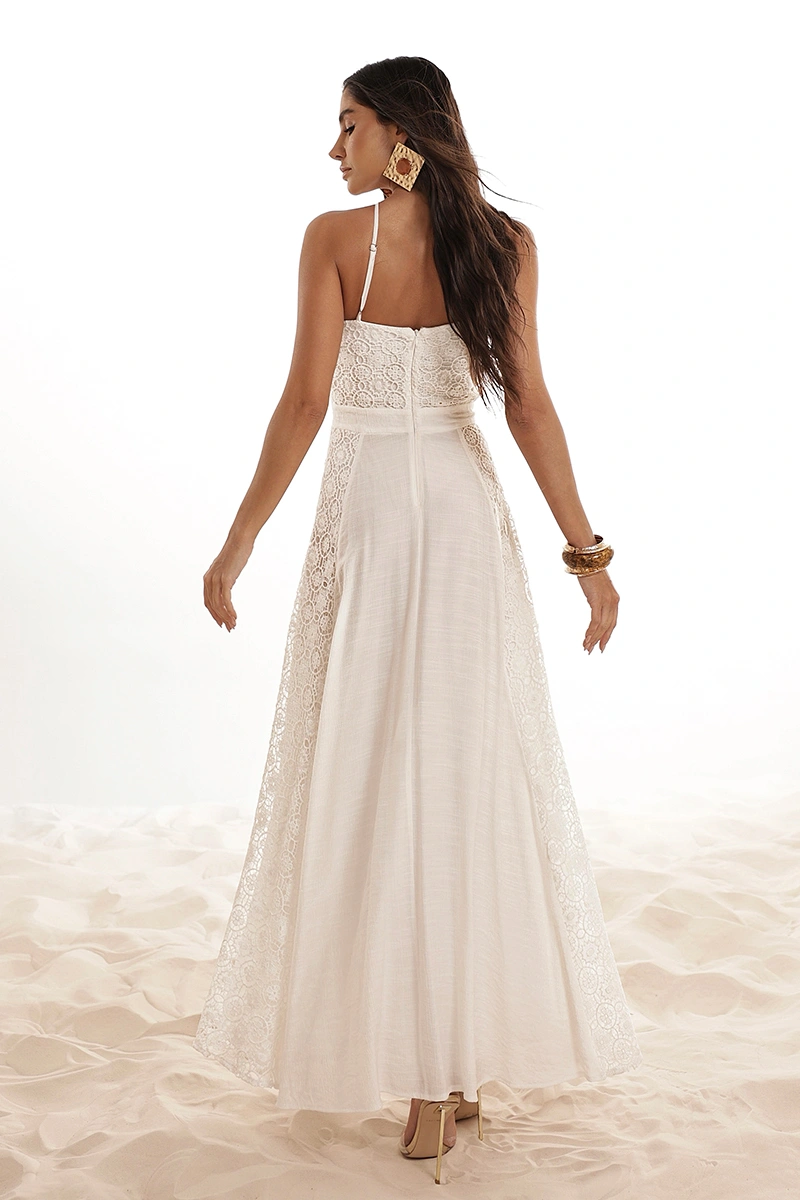 Dot Clothing - Dress Dot Clothing Longuete Laura Guipure Off White - 2945OFF