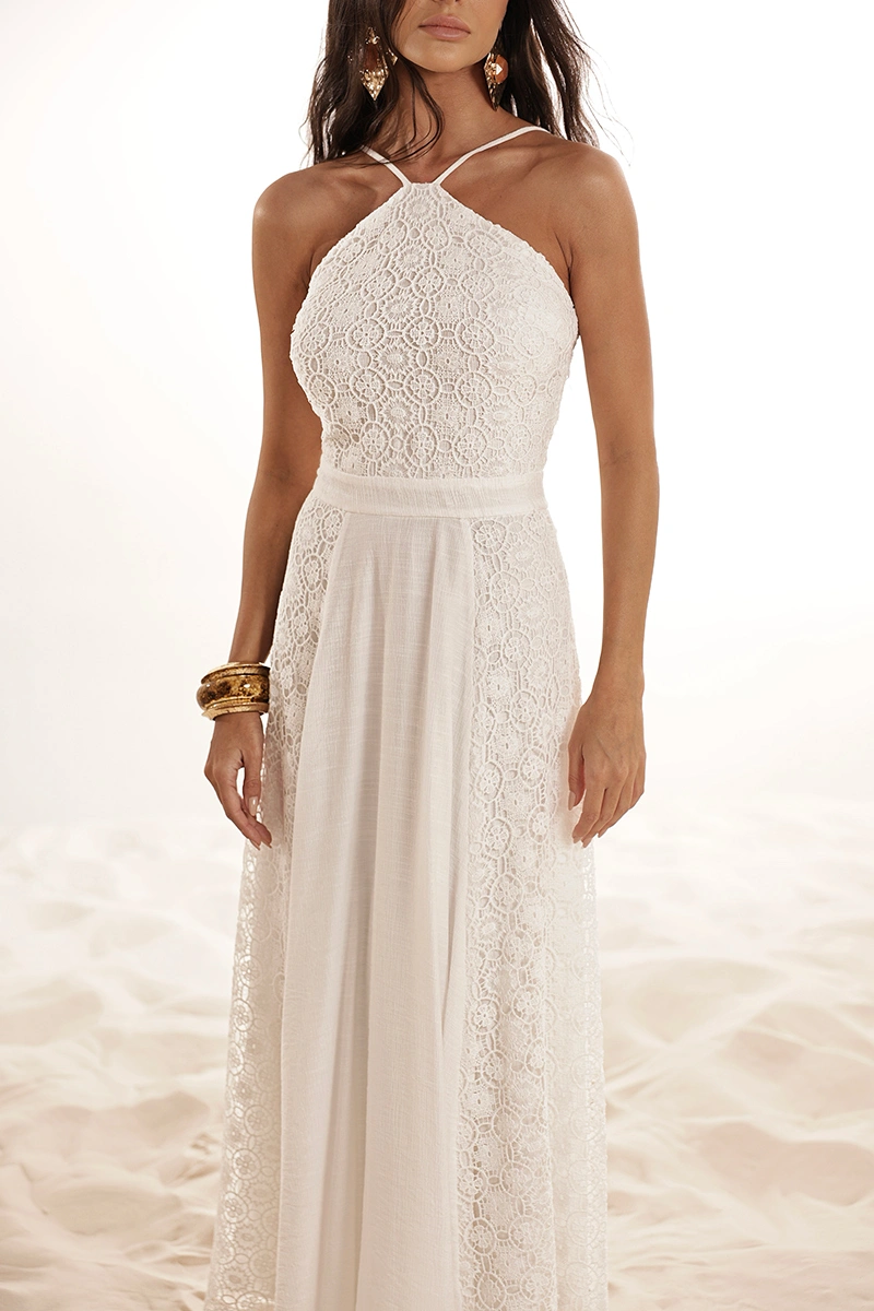 Dot Clothing - Dress Dot Clothing Longuete Laura Guipure Off White - 2945OFF