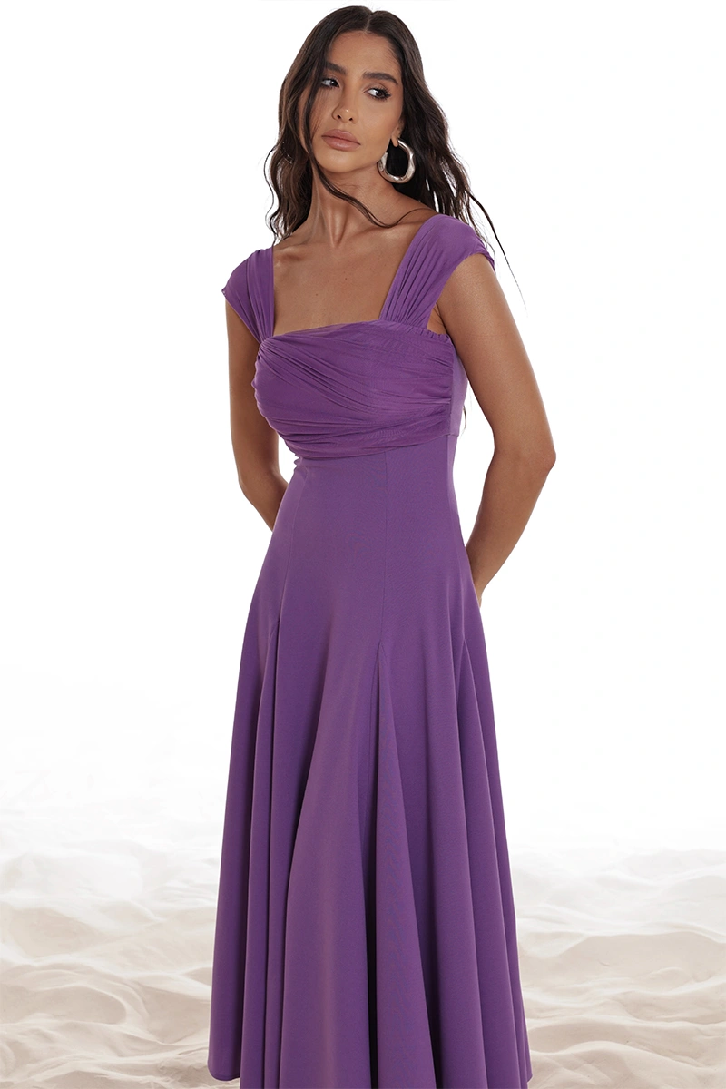 Dot Clothing - Dress Dot Clothing Marina Skirt A-line with tulle Violet - 2918ROXO