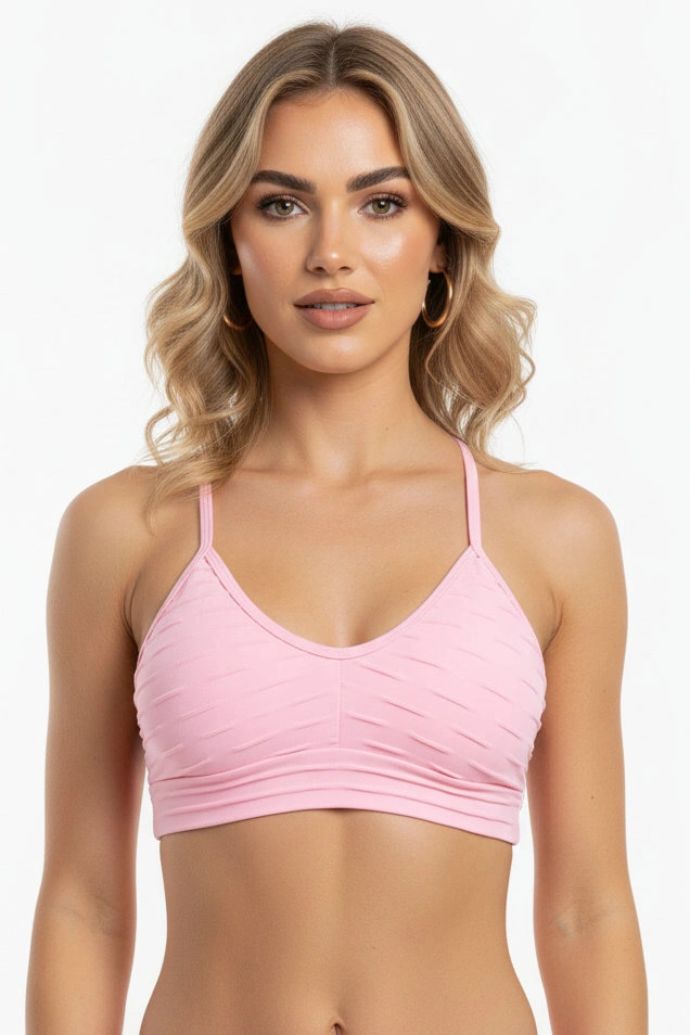 Canoan - Light Pink Bubble Cutout Top - 72220