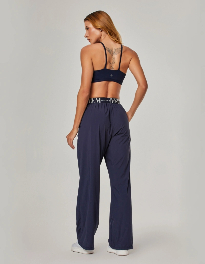Vestem - Calça Pantalona Flow Marinho Escuridão - CAL164.NY.C0173