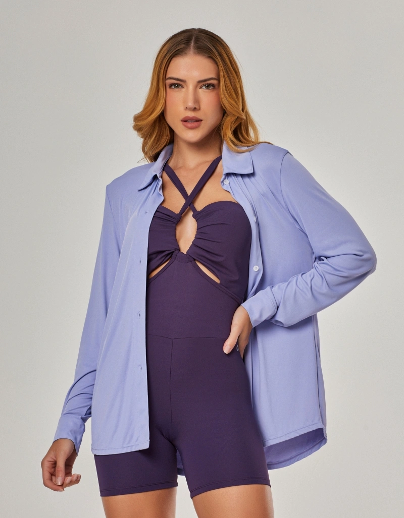 Vestem - Flow Lilac Lavender Shirt - CMS01.NY.C0279