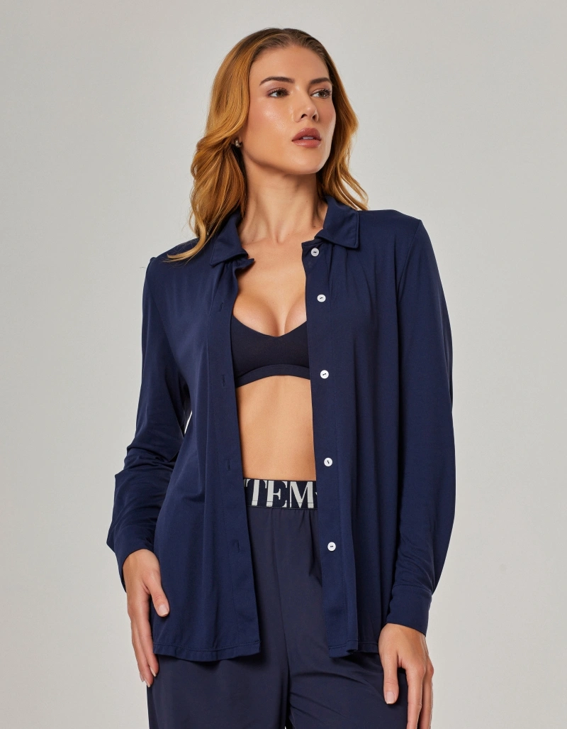 Vestem - Camisa Flow Marinho Escuridão - CMS01.NY.C0173